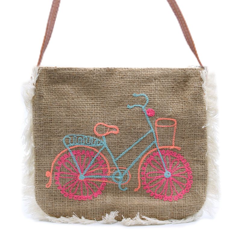 Sac à Franges Brodé - Vélo