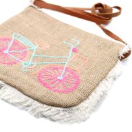 Sac à Franges Brodé - Vélo