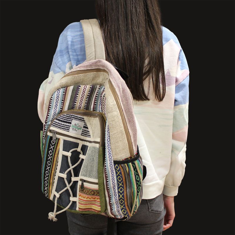 Grand  Sac à Dos - Corde & Poches