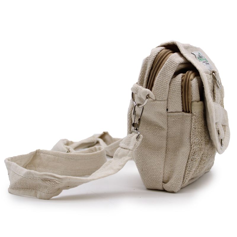 Sac à Bandoulière en Chanvre et Cotton- Sac de Voyage