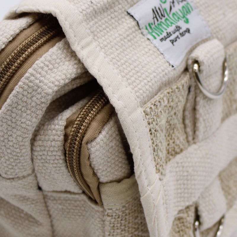 Sac à Bandoulière en Chanvre et Cotton- Sac de Voyage