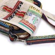 Sac à Bandoulière en Chanvre et Jhari - Sac de Voyage