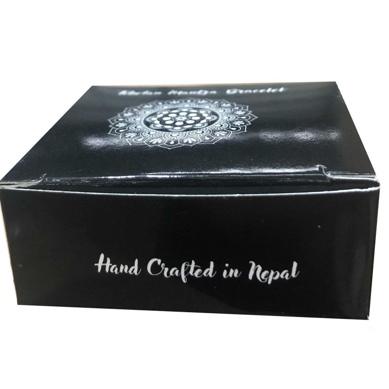 Bracelet Tibétain en Laiton - Cinq Bouddhas