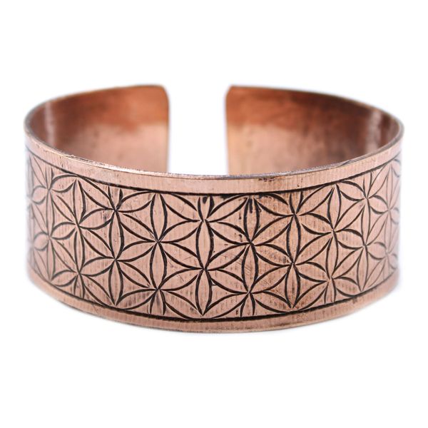 Bracelet Tibétain en cuivre - Fleur de vie