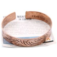 Bracelet Tibétain en cuivre - Vagues tribal large