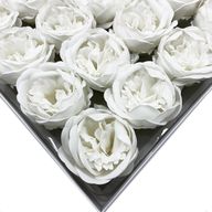 Fleurs de Savon pour Bouquet - Pivoine Large - Blanche