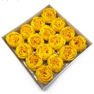 Fleurs de Savon pour Bouquet - Pivoine Large - Jaune