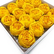Fleurs de Savon pour Bouquet - Pivoine Large - Jaune