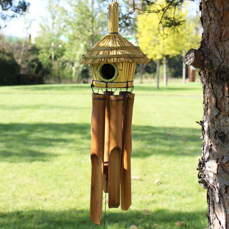 Mangeoire pour oiseaux - Rond avec carillons 45x17cm