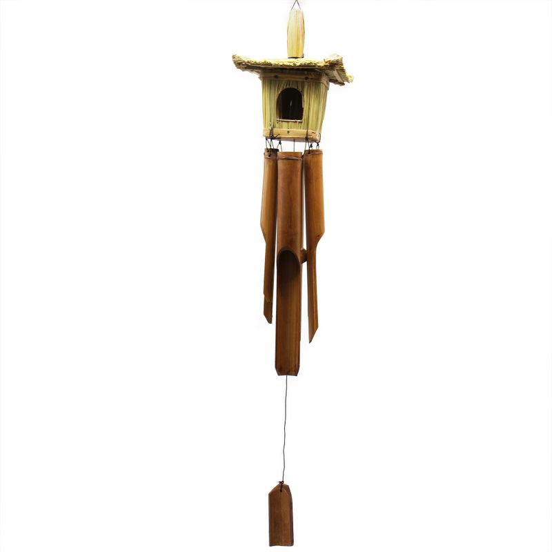 Mangeoire pour oiseaux - Carré avec carillons 49x15cm