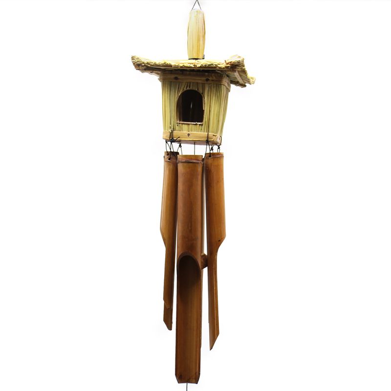 Mangeoire pour oiseaux - Carré avec carillons 49x15cm