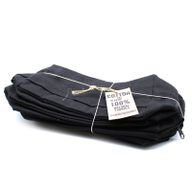 Trousse de Toilette Cotton Noir 10 oz - Classic Square