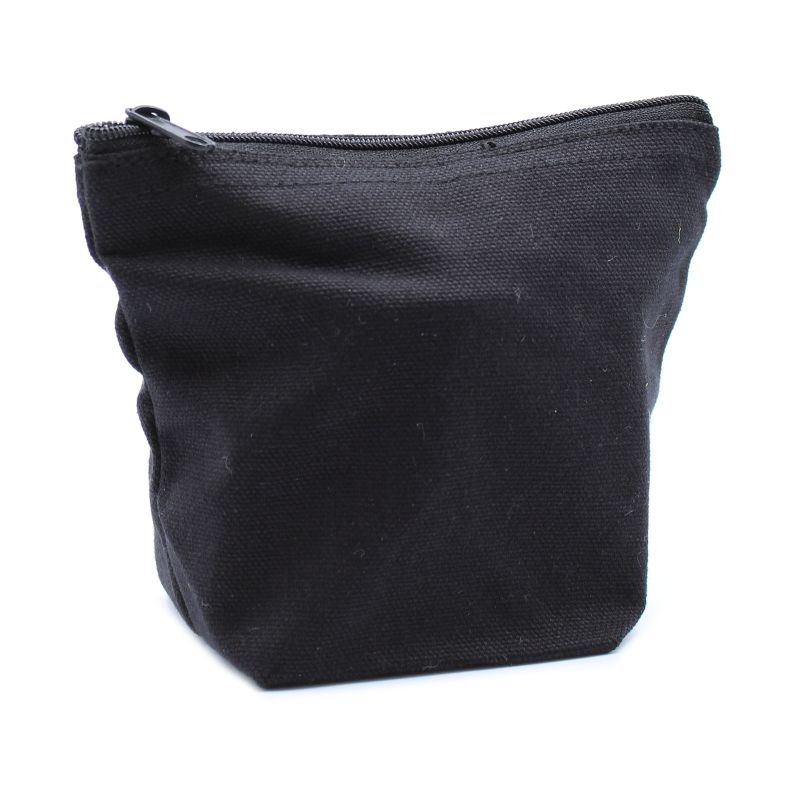 Trousse de Toilette Cotton Noir 10 oz - Mini Pouch