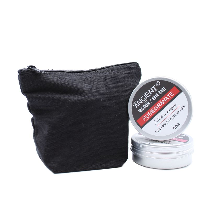 Trousse de Toilette Cotton Noir 10 oz - Mini Pouch