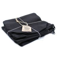 Trousse de Toilette Cotton Noir 10 oz - Medium Pouch