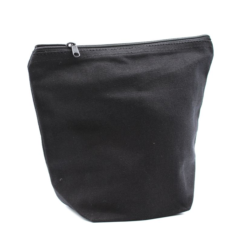 Trousse de Toilette Cotton Noir 10 oz - Medium Pouch