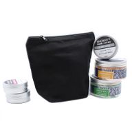 Trousse de Toilette Cotton Noir 10 oz - Medium Pouch