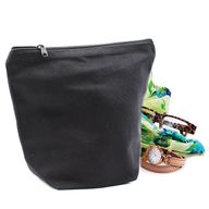 Trousse de Toilette Cotton Noir 10 oz - Medium Pouch