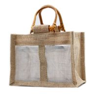 Paniers en Jute et Coton - 2 Fenêtres - Naturel
