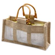Paniers en Jute et Coton - 3 Fenêtres - Naturel