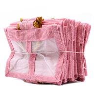 Paniers en Jute et Coton - 2 Fenêtres - Rose