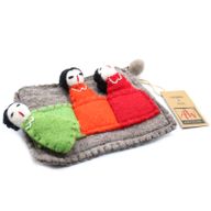 Pochette avec marionnettes à doigt - Amis