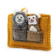 Pochette avec marionnettes à doigt - Ours et Moutons