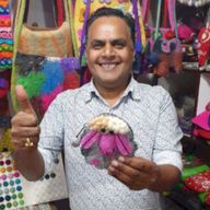 Pochette à glissière en feutre naturel (asst) - Mouton Heureux