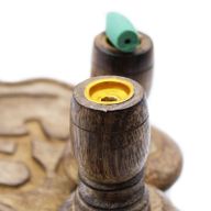 Petit Brûleur à reflux en bois de manguier - Hamsa