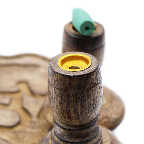 Petit Brûleur à reflux en bois de manguier - Ohm