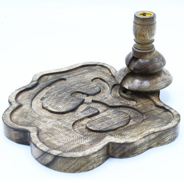 Grand Brûleur à reflux en bois de manguier - Ohm