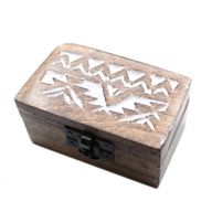 Boîte en Bois Délavée Blanc - 3x1.5 Design Slave