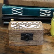 Boîte en Bois Délavée Blanc - 3x1.5 Design Slave