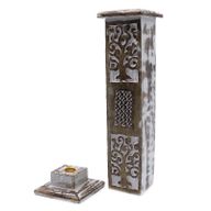 Porte-Encens Délavé blanc - Tour de Fumée
