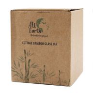 Bocal en Verre Couvercle Bambou - 10cm