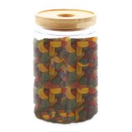 Bocal en Verre Couvercle Bambou- 15cm