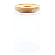 Bocal en Verre Couvercle Bambou- 15cm