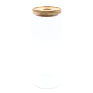 Bocal en Verre Couvercle Bambou - 20cm