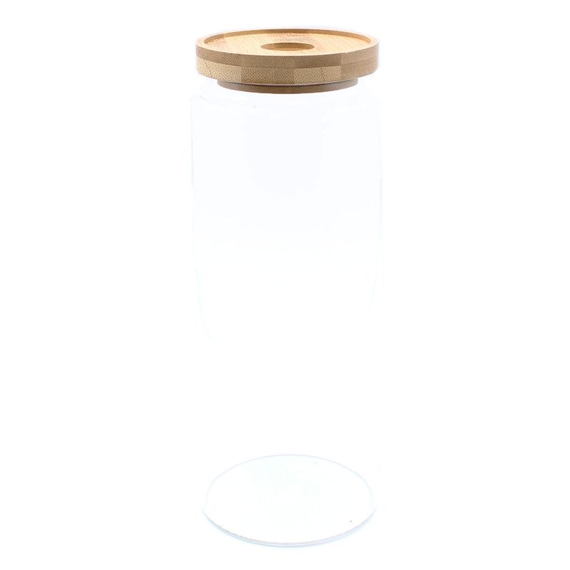 Bocal en Verre Couvercle Bambou - 20cm
