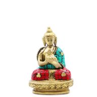 Figurine de Bouddha en Laiton - Bénédiction - 7.5cm