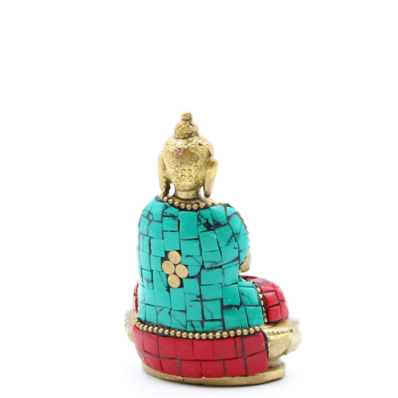 Figurine de Bouddha en Laiton - Bénédiction - 7.5cm