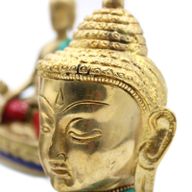 Figurine de Bouddha en Laiton - Tête Sm - 5 cm