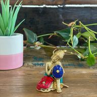 Figurine de Bouddha en Laiton - Pensée - 6,5 cm
