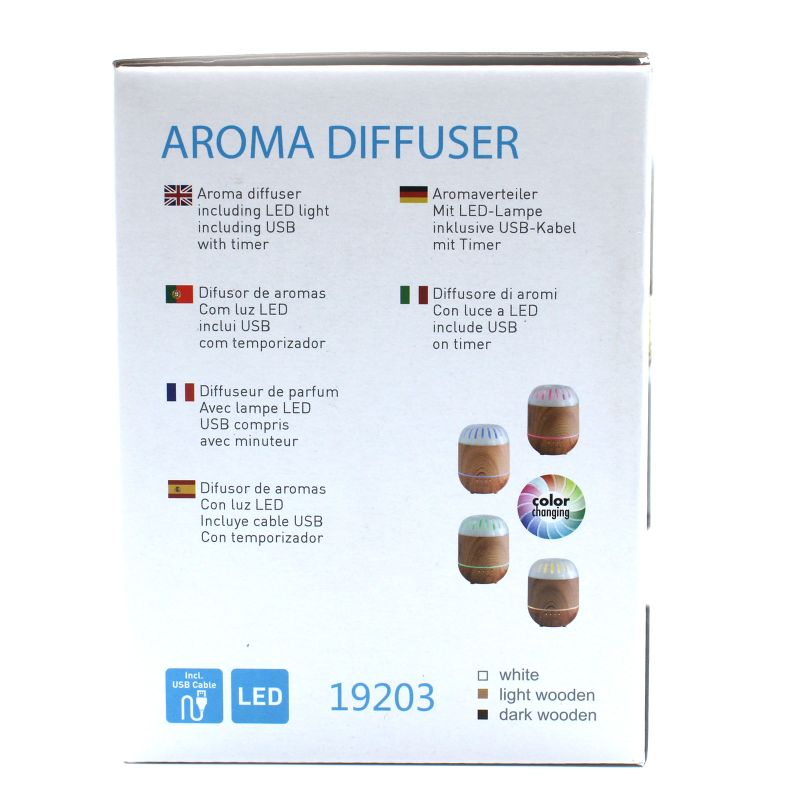 Diffuseur d'ambiance Palermo - USB - Changement de couleur - Minuteur