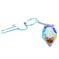 Porte-clés Orgonite - Gemmes Chakra Hamsa