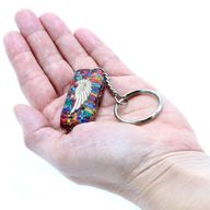Porte-clés Orgonite - Aile Protection du gardien
