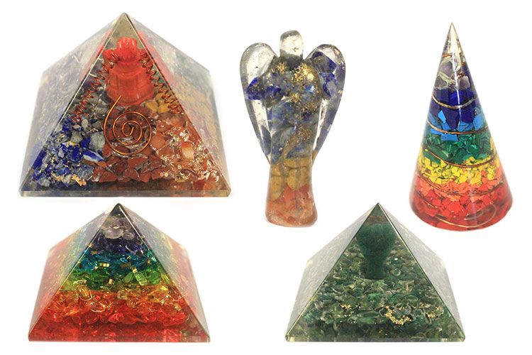 Pyramide Orgonite - Om Chakra - 70mm