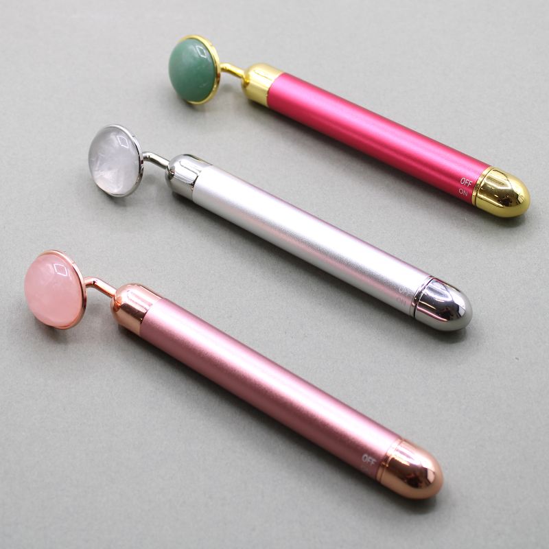 Tampon vibrant en pierres précieuses - Quartz rose