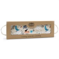 Sac de blé de luxe à la lavande dans une boîte cadeau - Panda endormi
