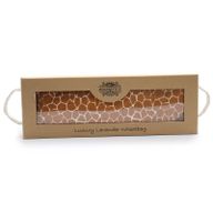 Sac de blé lavande de luxe dans une boîte cadeau - Girafe de Madagascar
